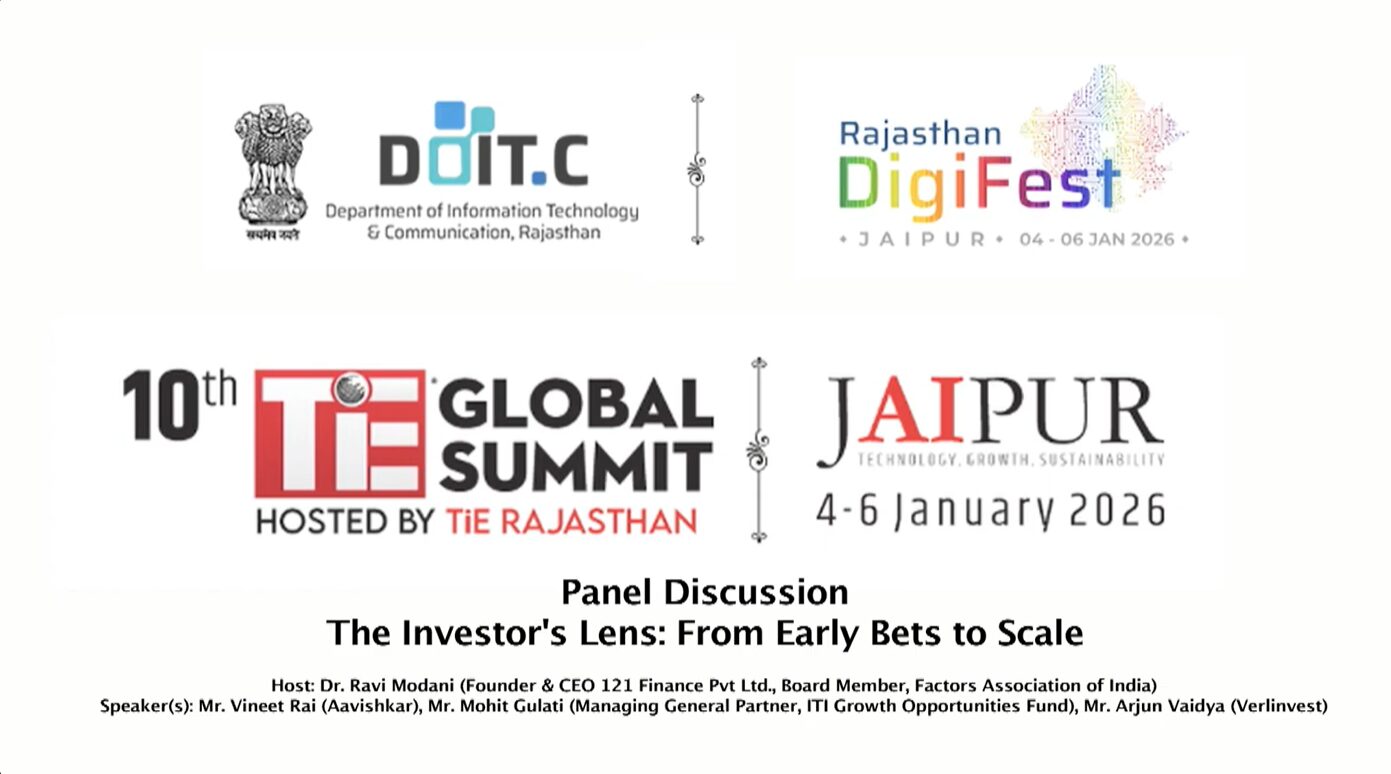 Vineet Rai, Founder, Aavishkaar Group at Rajasthan DigiFest × TiE Global Summit 2026